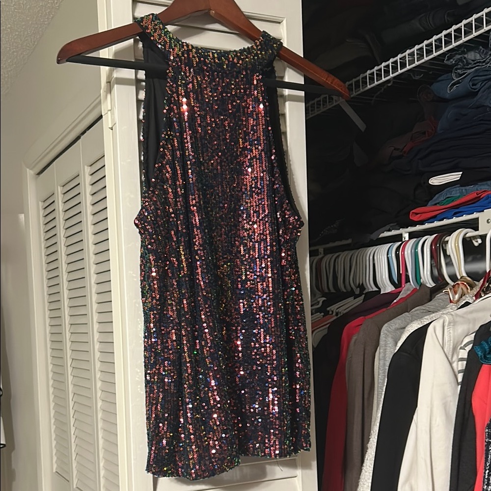 Cable & Gauge Multicolor Sequin Blouse